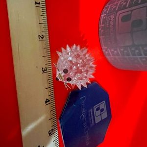 Swarovski crystal porcupine, mint in box
